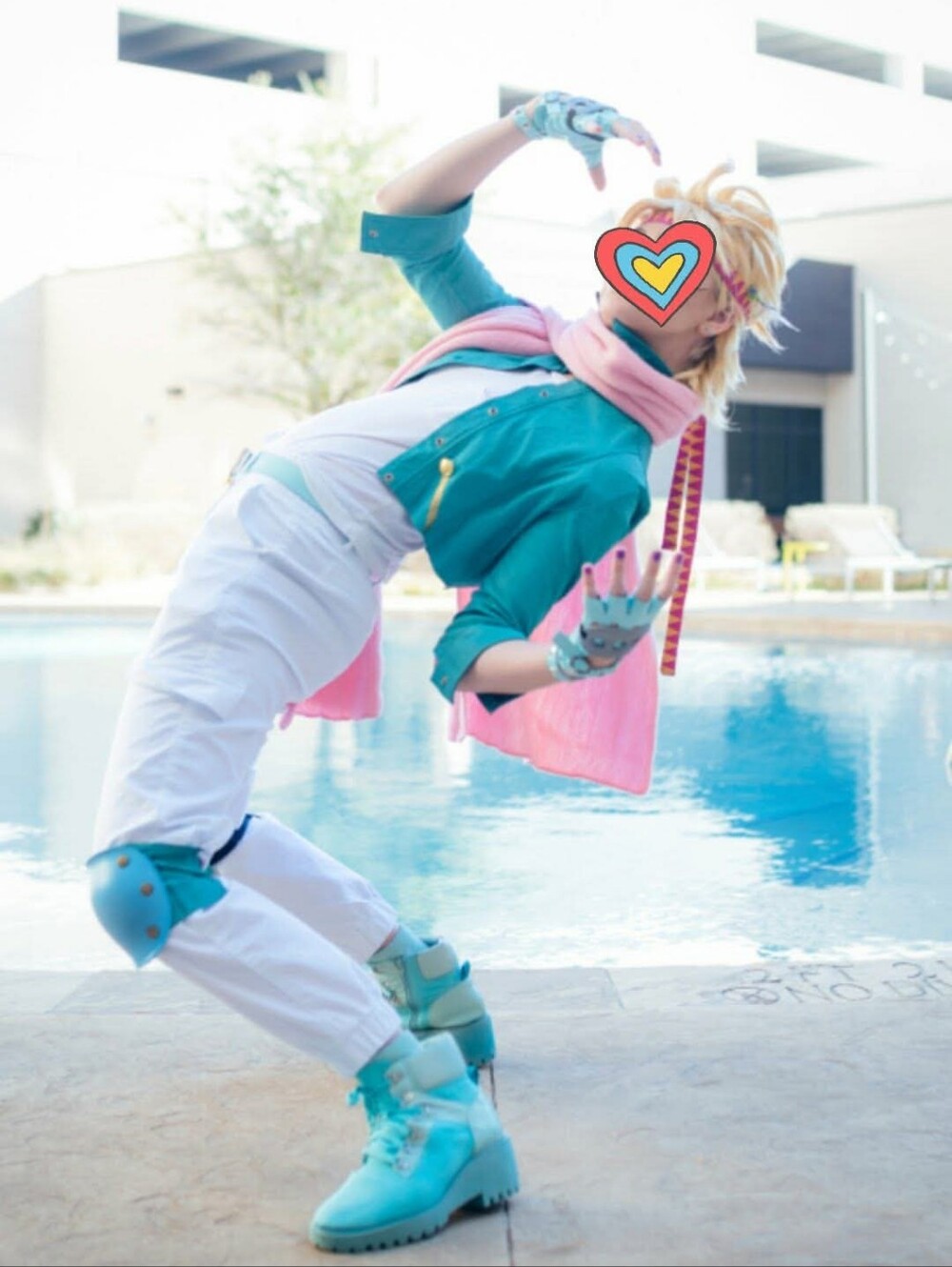 Ceasar JJBA JoJo's Custom Costume Cosplay - Arda Wig, Dolce Vita , Real Leather - Picture 2 of 16